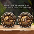 thumbnail image 2 of Rustic Hay Bale Farm Wall Clock 10-Inch Silent Wooden Wall Clock, Battery Operated (AA Batteries Not Included), Artistic Home Decor, 2 of 7