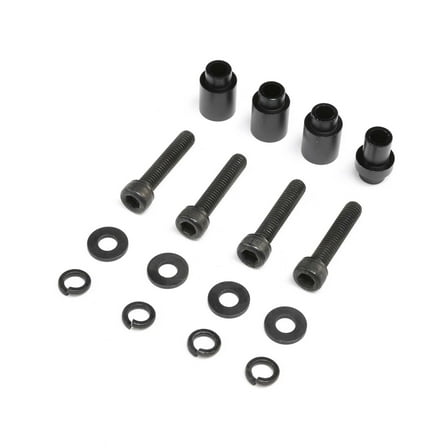 Losi Engine Mount Spacers & ClutchMountAlBlkDBXL 2.0 LOS256010 Gas Car/Truck Replacement Parts