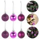 thumbnail image 3 of Purple Glossy Christmas Balls 24Pcs for Tree Decoration and More, 3 of 5
