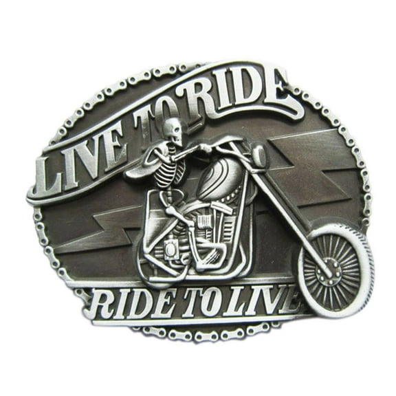 Vintage Style Emo Skull Belt Buckle Without Enamel