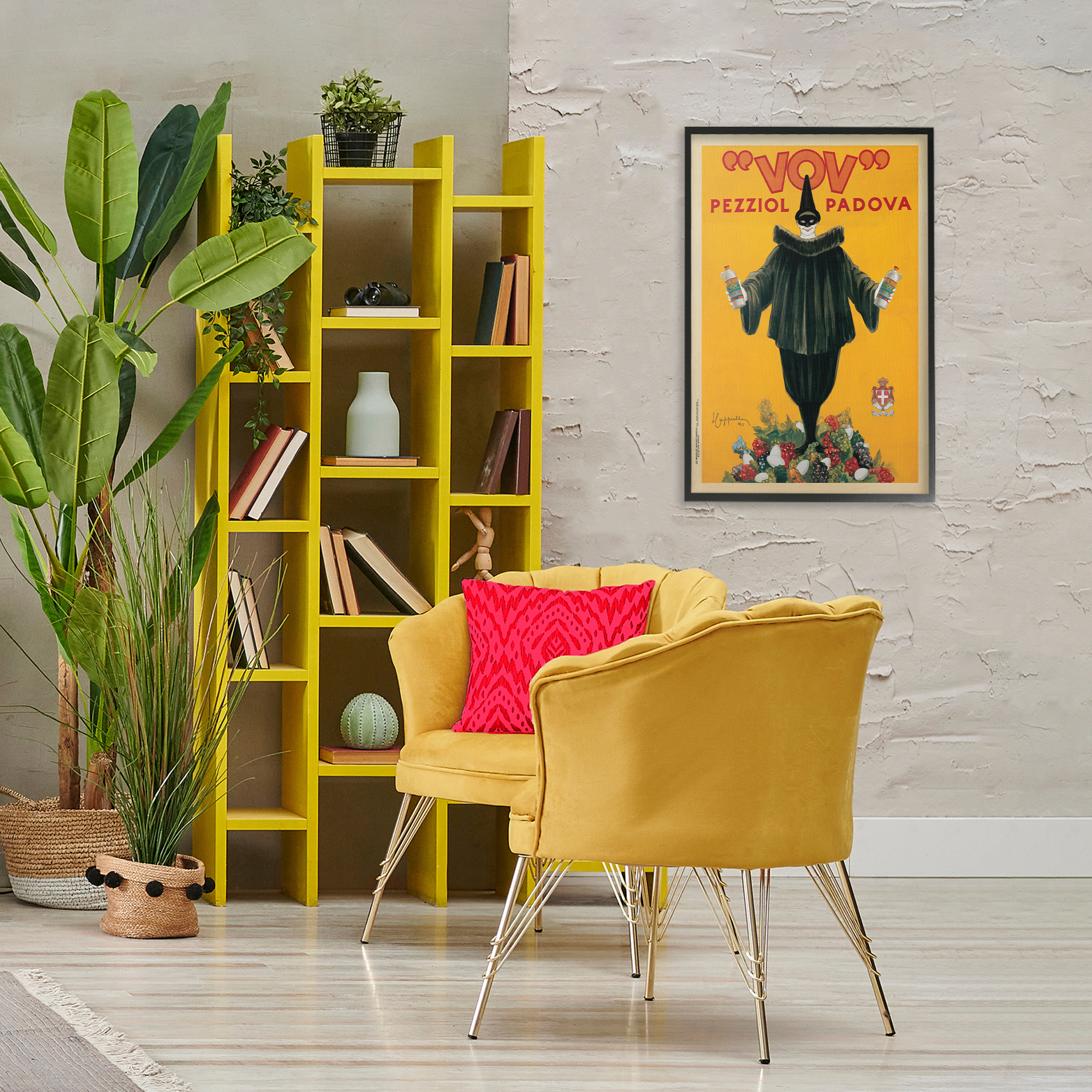 Stupell Industries Vintage Drink Poster Food & Beverage Painting Black Framed Art Print Wall Art, 20 x 30
