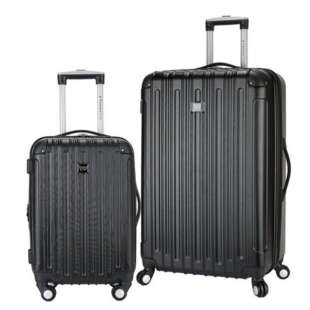Travelers Club HSC-21402-001 Madison 2 Piece Hardside ABS Expandable Spinner Luggage Set,