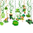 thumbnail image 1 of Lucky Colgando Garland Festival irlandés Festival Espiral Tarjeta Colgante de Patrick Decoraciones Día de Patrick Suministros de fiesta verde Jooan Hogar, 1 of 2
