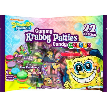 Spongebob Squarepants Gummy Krabby Patties Candy, 22 Ct, 6.98 Oz