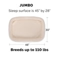 thumbnail image 2 of FurHaven Faux Lambswool Crate Bolster, Cream, Extra Large, 1 Count, 2 of 8