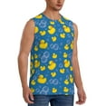 thumbnail image 2 of Daiia Rubber Duck Printed Men's Tank Tops,Casual Soft Sleeveless Gym Muscle Shirts Bodybuilding Tee-Small, 2 of 8