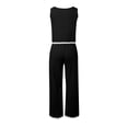 thumbnail image 4 of OJinShaWanO Flowy Pants Womens Sleeveless Tank Crop Top Wide Leg Pants Set, 4 of 5
