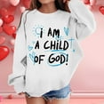 thumbnail image 2 of Girl's Graphic Prints Sweatshirt Crewneck Long Sleeve Cute Drop Shoulder Pullover Tops, 2 of 5