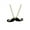 KATGI Mustache Necklace, variant on Fashion Retro Handlebar Mustache Hipster Beard Vintage Statement Pendant Necklace or Earrings