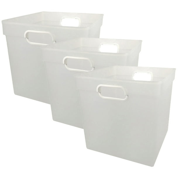 (3 Ea) Cube Bin Clear