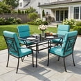 thumbnail image 2 of BPS Outdoor Chair Cushions for Patio Furniture, 20x20x4.1 Inch Water-resistant & Fade-Resistant, Set of 4, Blue, 2 of 8