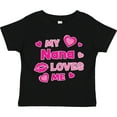 thumbnail image 3 of Inktastic Valentine's Day My Nana Loves Me Hearts and Lips Boys or Girls Toddler T-Shirt, 3 of 5