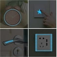 thumbnail image 3 of 1049 piezas Pegatinas de pared para niños Pegatinas de pared Luna y estrellas Adhesivo de pared luminoso fosforescente Autoadhesivo Bebé Niño Niña Niño Adulto Dormitorios Decoración de techo, 3 of 4