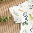 thumbnail image 3 of Toddler Baby Boy Easter Shorts Set Cartoon Print Shirt Short Sleeve Button Down Top Solid Shorts Summer Outfit, 3 of 9