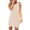 Beige, variant on JoveMarine Sundresses for Women Summer Sleeveless Tank - Round Neck Slim Fit Short Bodycon Party Mini Dress with Stretchy Fabric,Beige L