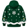 thumbnail image 4 of Christmas Pet Carrier Hoodie Unisex Kangaroo Pouch Sweatshirt with Zipper, Warm Oversized Cat Dog Holiday Pullover, 4 of 4