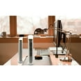 thumbnail image 3 of 15" Mini 360° Rotating Tower Fan with 2 Speed Settings, Stand Fan, Black and White, 3 of 8