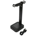 thumbnail image 1 of Soporte para auriculares RGB colorido, gran versatilidad, USB, soporte para auriculares para juegos de escritorio con Base antideslizante, 1 of 8