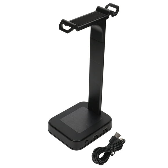 Nikou Support pour Casque d'écoute RVB coloré Forte polyvalence USB Support de Casque de Jeu de Bureau avec Base antidérapante