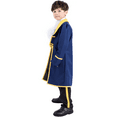 thumbnail image 3 of IBTOM CASTLE Boys Prince Charming Costume for Toddler Kid Medieval Royal Prince Jacket Pants Crown Dress Up Party Outfit 4-6 Years Blue-King, 3 of 8
