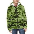 thumbnail image 3 of chaqlin Boys' Fashion Hoodies & Sweatshirts Green Camo Full Zip Hoodie for Boys Long Sleeve Sweatshirt Jacket Kids Hooded Coat with Pocket Fall Winter Fashion Clothes, 3 of 7