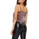 thumbnail image 3 of INSPIRAR CHIC Top de tirantes de lentejuelas para mujer, color púrpura, 3 of 7