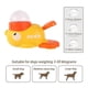 thumbnail image 4 of Smart Duck Auto Pet Feeder, Interactive Pet Feeder Anxiety Relief Cat/Dog Toy with Treat Dispenser & Slow Feed Puzzle, 3 Lids, 4 of 5