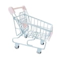 thumbnail image 2 of Carrito de compras de juguete, carrito de supermercado pequeño para niños de 3 años en adelante, juguetes de almacenamiento. Azul, 2 of 9