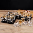 thumbnail image 4 of enjoywould Wine Cup Holder High Stability Transparent Lightweight Square Heavy Base Shot Glass Rack for Bar, 4 of 8