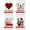 Red, variant on Valentine''s Day Kitchen Towel Love Gnome Truck Rose Flower Dish Towel 18 x 26 Inch Be My Valentine Hand Drying Tea Towel for Wedding Anniversary Cooking Baking, Set of 4