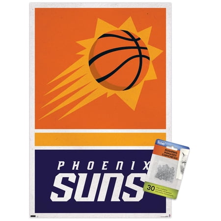 NBA Phoenix Suns – Logo 20 Wall Poster with Pushpins 14.725 x 22.375