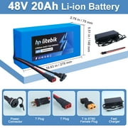 48V Battery 48V 20Ah Ebike Battery with BMS 1200W Lithium Battery for Adult Electric Bicycles