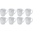 thumbnail image 6 of Fitz and Floyd Platinum Vine 32-Piece White Porcelain Tableware Set (service for 4), 6 of 6