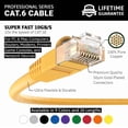 thumbnail image 2 of Cable Ethernet InstallerParts CAT6 con arranque UTP de 0,6 m, amarillo, paquete de 10, 2 of 6