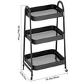 thumbnail image 4 of Moxufan A-Line Storage Rack,3 Tiers Fruit Vegetable Storage Cart,Stackable Carbon Steel Storage Baskets with Casters,Produce Organizer Bins for Kitchen,Pantry,Bathroom, 4 of 14