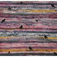 thumbnail image 4 of oneOone Cotton Poplin Twill Pink Fabric Bird & Stripe Texture Dress Material Fabric Print Fabric By The Yard 56 Inch Wide, 4 of 4