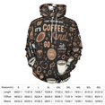 thumbnail image 2 of Coffee Pattern Men's Women New Sweatshirt Hoodie Men's Plus Size Sweatshirt Hooded Sweatshirt 3d Printed Street Men's Cloth, 2 of 6