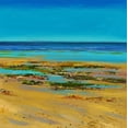 thumbnail image 2 of Francis, Sandra 20x20 Black Ornate Wood Framed with Double Matting Museum Art Print Titled - Coastal Colour Strip III, 2 of 4
