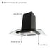 thumbnail image 4 of Campana SUPRA CI-90-BLACK de Isla 90 cm Negro, 4 of 4