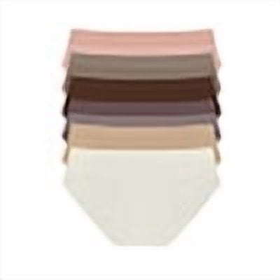 Joyspun Women's Seamless Bikini Panties, 6-Pack, Sizes XS-XXXL