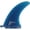 Blue, variant on Ray Gun Fins Fiberglass Yellow Single Fin - 7.5"