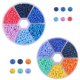 thumbnail image 1 of 3800 cuentas de semillas de vidrio, juego de cuentas de pulsera de 3 mm, cuentas de vidrio surtidas con caja de almacenamiento de plástico Zhivalor  BST3025995-3, 1 of 6