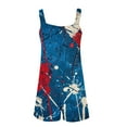 thumbnail image 6 of GaThRRgYP Womens Rompers Jumpsuits 4th of July,Womens Summer Comfortable Casual Suspender Printing Shorts Pocket Jumpsuit Shorts Multicolor XXL, 6 of 7