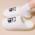 thumbnail image 2 of Wovix Women's Basic Slipper with Panda Graphic Soft Sole House Slippers Cozy on Fluffy Scuff Shoes Casual Relaxing Bedroom Shoes Lightweight House Shoes, 2 of 5