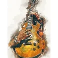 thumbnail image 1 of 5D DIY Full Drill Diamond Painting, Musical Instrument Guitar Diamond Embroidery Rhinestone Sticker Mosaic Home Decor, 40 x 50 cm, Unframed,FX6154,50x40cm, 1 of 7