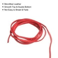 thumbnail image 4 of Uxcell 5.47 Yards 2.6mm Flat Leather Cord Suede String for DIY Crafts, Red 3Pack, 4 of 6