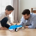 thumbnail image 6 of DAMAI Remote Control Shark Car Toys,Cars Simulation Shark with Cool Light, 360° Stunt Drift & Most Terrains,Outdoor Toys for Birthday Gift(Blue), 6 of 9