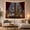 Snow Window, variant on Armchair Bookshelf Cat with Window Looking Onto Snowy, Cozy Dark Academia for Book Lovers, Reading Nook Wall Decor, Christmas Gift, Tapestry Wall Hanging for Bedroom and Dorm