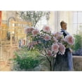 thumbnail image 2 of Carl Larsson 24x19 Black Ornate Framed Double Matted Museum Art Print Titled: Azalea (1906), 2 of 5