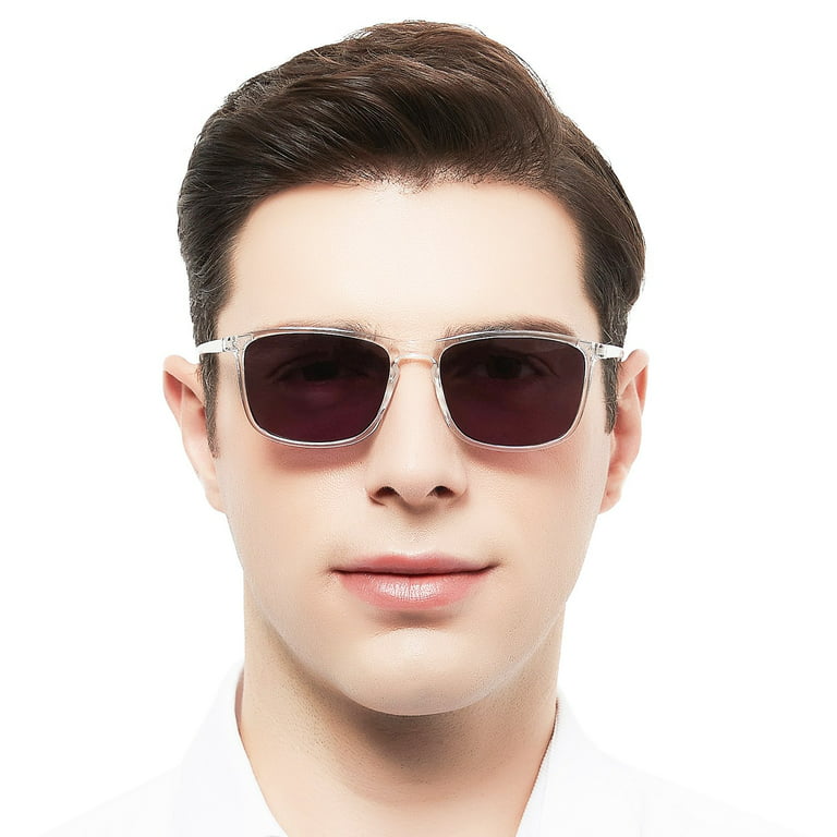 OCCI CHIARI Large Reader Sunglasses 2.25 for Men Reading Sunglasses UV  Protection Outdoor 1.0 1.25 1.5 1.75 2.0 2.25 2.5 2.75 3.0  3.5(Transparent,2.25) with Acrylic Lens 